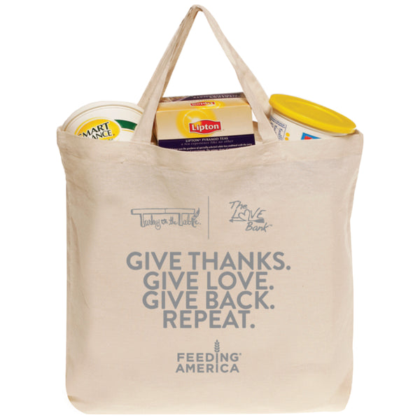 Give Thanks. Give Love. Give Back. Repeat. Tote Bag